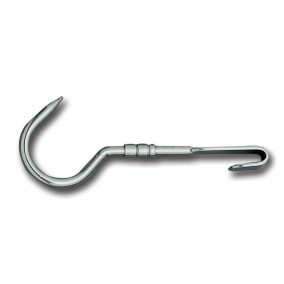 Crochet Inox Tournant pour barre de 15