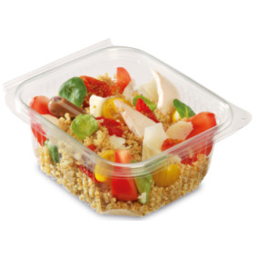 Barquettes à couvercle charnière Optipack