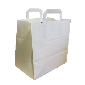 Sacs papier kraft blanc