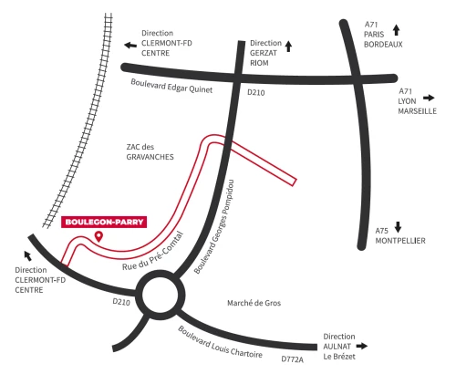 Plan d'accès au magasin